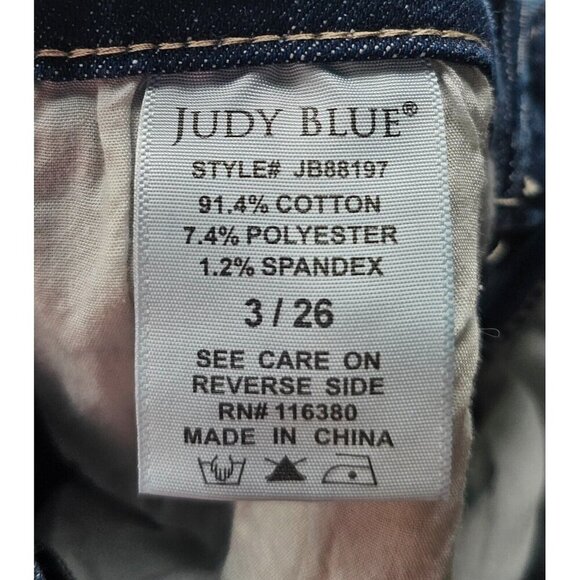 Women's - Judy Blue Distressed Skinny Jeans, Size 3/26 - Picture 6 of 9